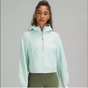 Lululemon Scuba Oversized 1/2 Zip- Delicate Mint
